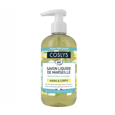 Savon liquide de Marseille fleur d'oranger 1L Coslys